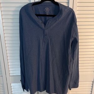St. John's Bay Navy Long Sleeve Henley